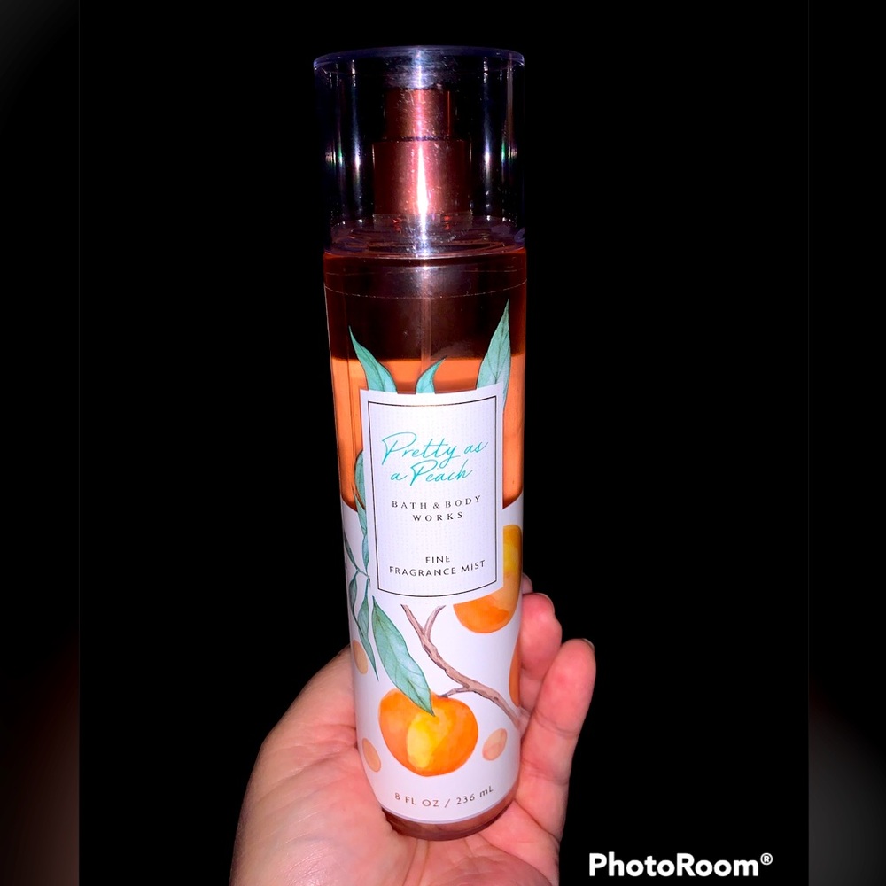 Retired New Pretty As A Peach Bath & Body Works Fine Fragrance Mist Full Size 🍑